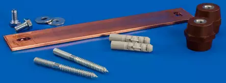 ECS-MK 5x50x300mm tuppiloliitin maadoituskisko 250mm² - ECS-MK päämaadoituskiskot tuppiloliittim - 1901500 - 1