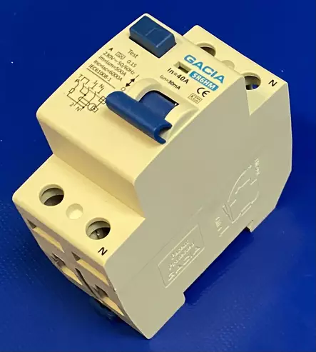 VVS Kytkin 2-nap. 40A 30mA 6kA - GACIA VVS-kytkimet - SR6HM4020 - 1