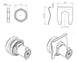 Lukko + 2 avainta IDE IP55 ECOLOGY ja STAR koteloille Sopii 4-54 moduulin koteloille - Tarvikkeet NEO Series IP65 koteloille - 92150 - 2