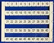 Riviliitin ja ECS-MK-Basic liitinten merkkausnumerot pieni-arkkki jossa numerosarja 1-50 DY 5 (1-50) hinta on per merkki (=50x) - Riviliitintarvikkeet - 1901576-505040 - 2
