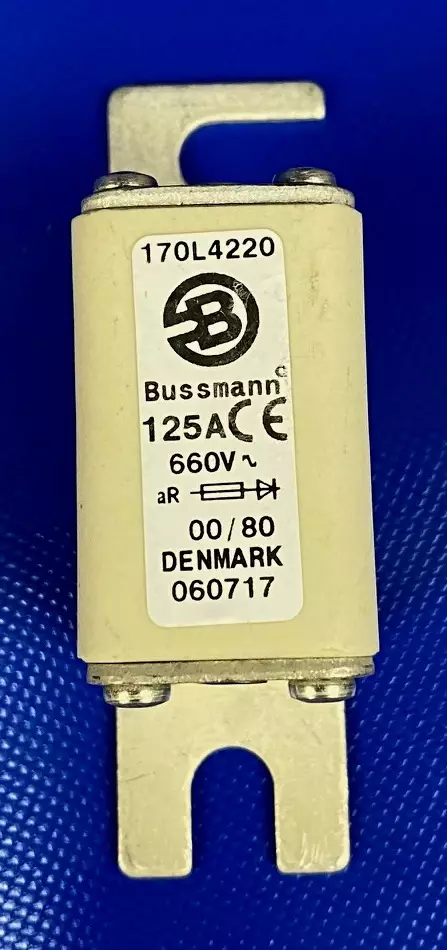 00 / 80 125A 660V aR Erik.nop.kahvavaroke - Erikoisnopeat NH kahvasulakkeet veitsiki - 170L4220 - 1