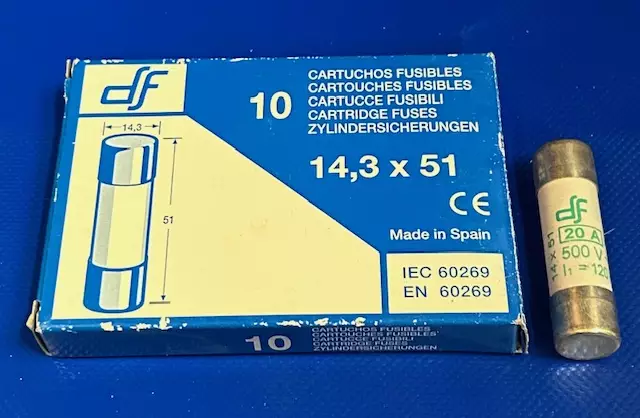14*51 mm 20A 500V aM Putkivaroke iskurilla - Keraamiset putkisulakkeet aM - 441220 - 1