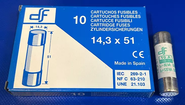 14*51 mm 10A 690V aM Putkivaroke - Keraamiset putkisulakkeet aM - 3121441-441010 - 1