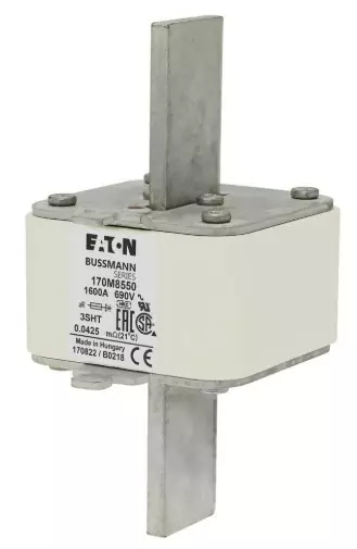 Bussmann 170M8550 NH3 1600A 690V aR Erikoisnopeakahvavaroke / Erikoisnopeakahvasulake DIN43620 veitsikiinnitys koko-NH3 - Erikoisnopeat NH kahvasulakkeet veitsiki - 170M8550 - 1