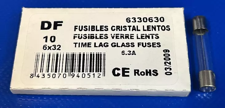 6,3*32 mm 6,3A 250V T Lasiputkisulake - Lasiputkisulakkeet 6,3x32mm nopeat (F) j - 3021393-6330630 - 1
