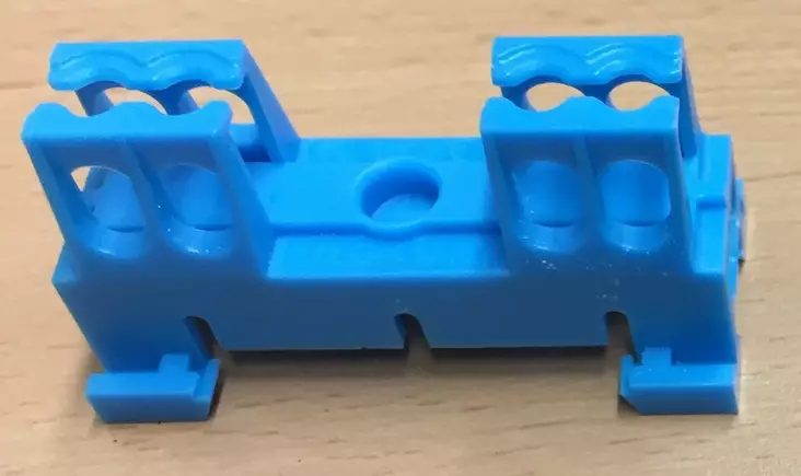 DIN-kiskonpidike N-kiskoille sininen - Ruuviliitäntäiset N- ja PE-kiskot - 1001183800 - 1