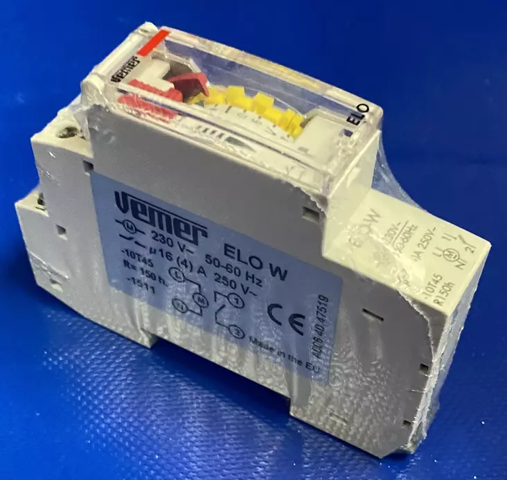 ELO-W Mekaaninen 1-piirinen viikkokello 1-mod - Din-Moduuli ajastinkellot - VP878300 - 1