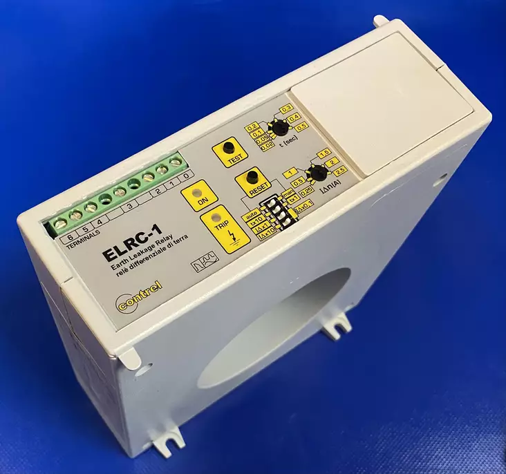 Contrel ELRC-1/80 Elektrooninen maavuotosuojarele 110vac/vdc tai 230-400Vac 80mm kaapelireijällä - Maavuotosuojareleet virtamuuntajilla - ELRC-1-80 - 1