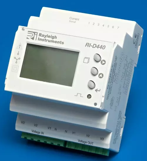 EW Verkkoanalysaat. RI-D440-G-C 3*240V 4-DIN-Mod - Easy-Wire verkkoanalysaattorit ja mittar - RID440GC-30014400 - 1