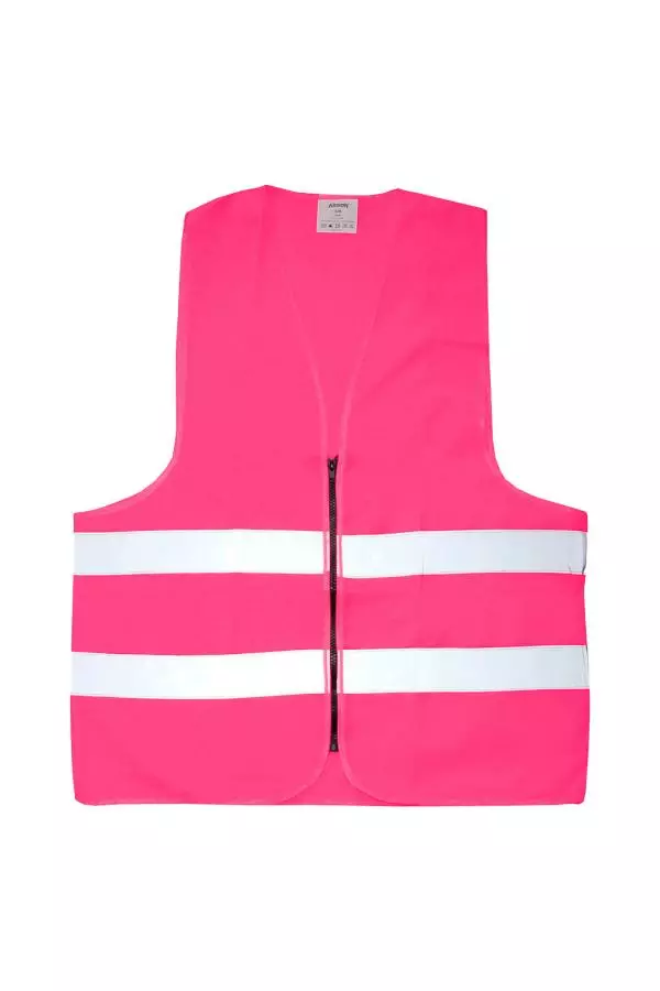 Huomioliivi vetoketjulla - Miesten vetoketjulliset huomioväriset tu - 5550 - 3