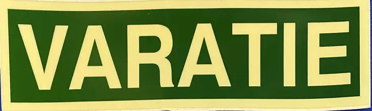 Jälkiheijastava VARATIE tarra 60x200mm - A4 4-väri Muotoonleikatut tarrat  - TARVaratie60x200 - 1