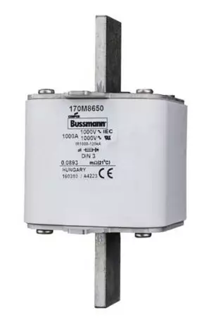 NH3 1000A 1000V aR Erikoisnopeakahvavaroke / Erikoisnopeakahvasulake DIN43620 - Erikoisnopeat NH kahvasulakkeet veitsiki - 170M8650 - 1