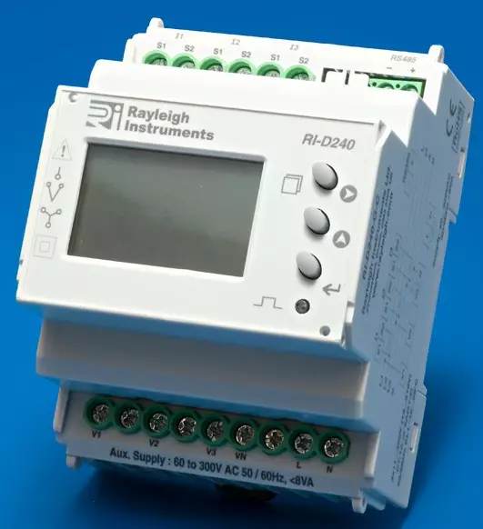 Verkkoanalysaat. RI-D240-G-C 500Vac../5A 4-DIN-Mod - Verkkoanalysaattorit - RID240GC-30012400 - 1