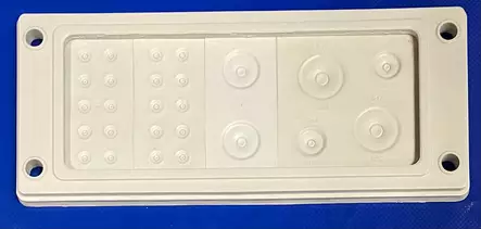 Kakkoskoon multilaippa TSS-FL21A (20x4-10mm +2xM206-13mm +2xM16 5-10mm+ 2xM25 8-17mm), multilaippa vedonpoistolla - TSS Modifioitavat multilaipat - 2665401 - 1