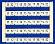 Riviliitin ja ECS-MK-Basic liitinten merkkausnumerot pieni-arkkki jossa numerosarja 11-20 5 kertaa DY 5 (11-20) hinta on per merkki (=50x) - Riviliitintarvikkeet - 1901572-505021 - 1