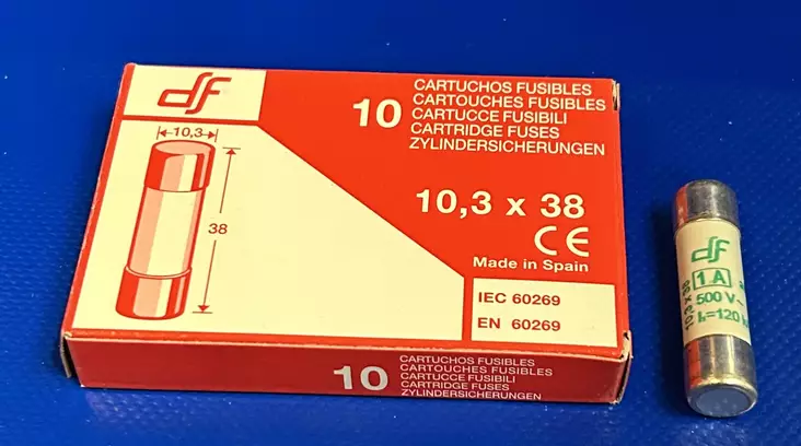 10*38 mm 1A 500V aM Putkivaroke - Keraamiset putkisulakkeet aM - 3121410-440001 - 1