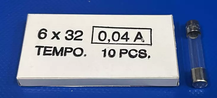 6,3*32mm 40mA 250V T Lasiputkisulake - Lasiputkisulakkeet 6,3x32mm nopeat (F) j - 534001 - 1