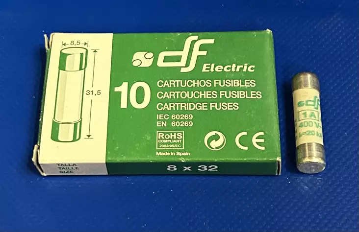 8,5*31,5 mm 1A 400V aM Putkivaroke - Keraamiset putkisulakkeet aM - 3121385-411101 - 1