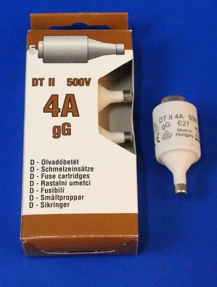 D II 4A 500V hidas tulppasulake - Hitaat tulppasulakkeet DII / E27 ja DIII - 3021111 - 1