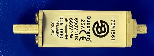 NH-000 25A 690V gR Erik.nop.kahvavaroke - Erikoisnopeat NH kahvasulakkeet veitsiki - 170M1561 - 1