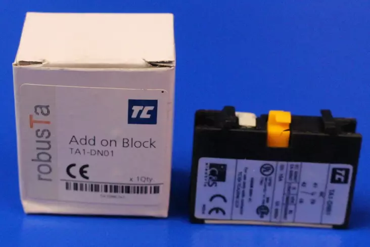 Päälle asennettava apukosketin 1NC - Kontaktorien apukoskettimet ja pneum.aja - TA1DN01 - 1