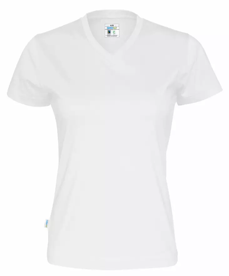 T-Shirt V-Neck Lady (GOTS) - V-aukolliset T-paidat - 141021 - 1