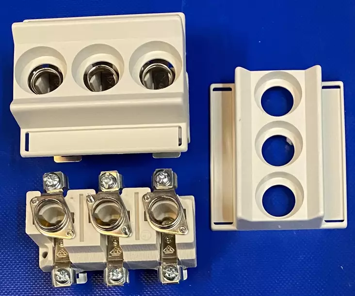 Tulppavarokealusta D01 E14 3-nap Din-kisko - Tarvikkeet D01 / E14 ja D02 / E18 tulppa - 2221021 - 1