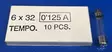 6,3*32 mm 0,125A 250V T Lasiputkisulake - Lasiputkisulakkeet 6,3x32mm nopeat (F) j - 3021376-6330012 - 1