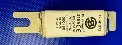 000 / 80 315A 690V aR Erik.nop.kahvavaroke - Erikoisnopeat NH kahvasulakkeet pulttiki - 170M1372 - 1