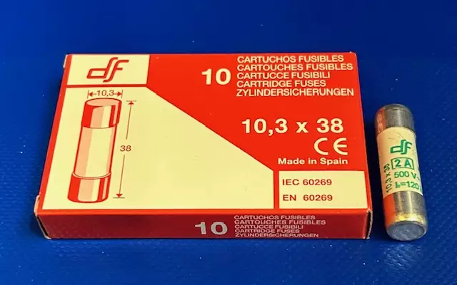 10*38 mm 2A 500V aM Putkivaroke - Keraamiset putkisulakkeet aM - 3121411-440002 - 1