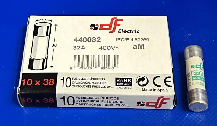 10*38 mm 32A 400V aM Putkivaroke - Keraamiset putkisulakkeet aM - 3121420-440032 - 1