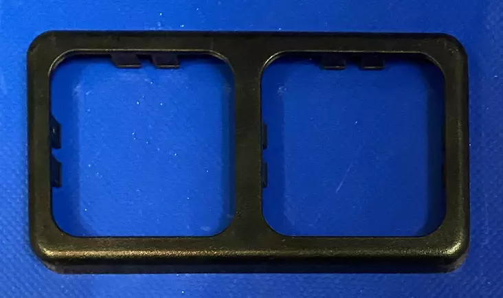 Vedder system 10.000 2-os musta peitelevy 10072SCH 60x113mm - Uppokalusteet IP20 - 6488002 - 1