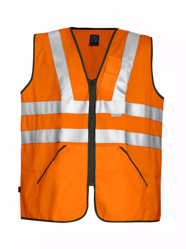 6702 Hi-Vis Työliivi PROJOB - Miesten huomioväriset turvaliivit - 646702 - 1