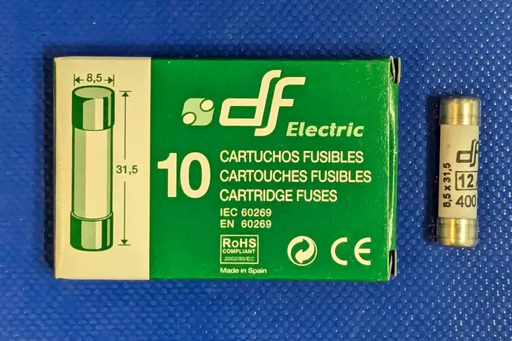 8,5*31,5 mm 12A 400V gl-gG Putkivaroke - Keraamiset putkisulakkeet gG - 3121381-420512 - 1