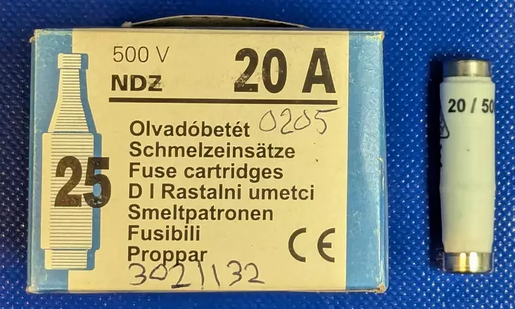 DI 20A nopea 500V Tulppasulake Diazed E16 - Diazed tulppasulakkeet DI / E16 ja DIV / - 3021132 - 1