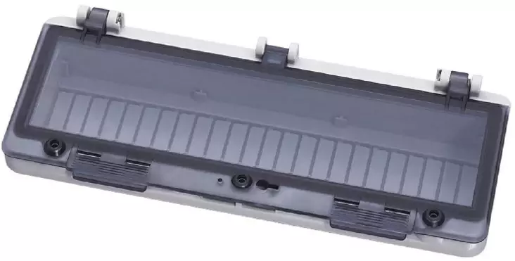 DIN-aukon läppäkansi 12-Mod. Syvä ruuvi IP67 - DIN-Aukkoläppäkannet kotelon pinnasta up - NP412 - 1