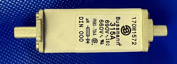 NH-000 315A 690V aR Erik.nop.kahvavaroke - Erikoisnopeat NH kahvasulakkeet veitsiki - 170M1572 - 1