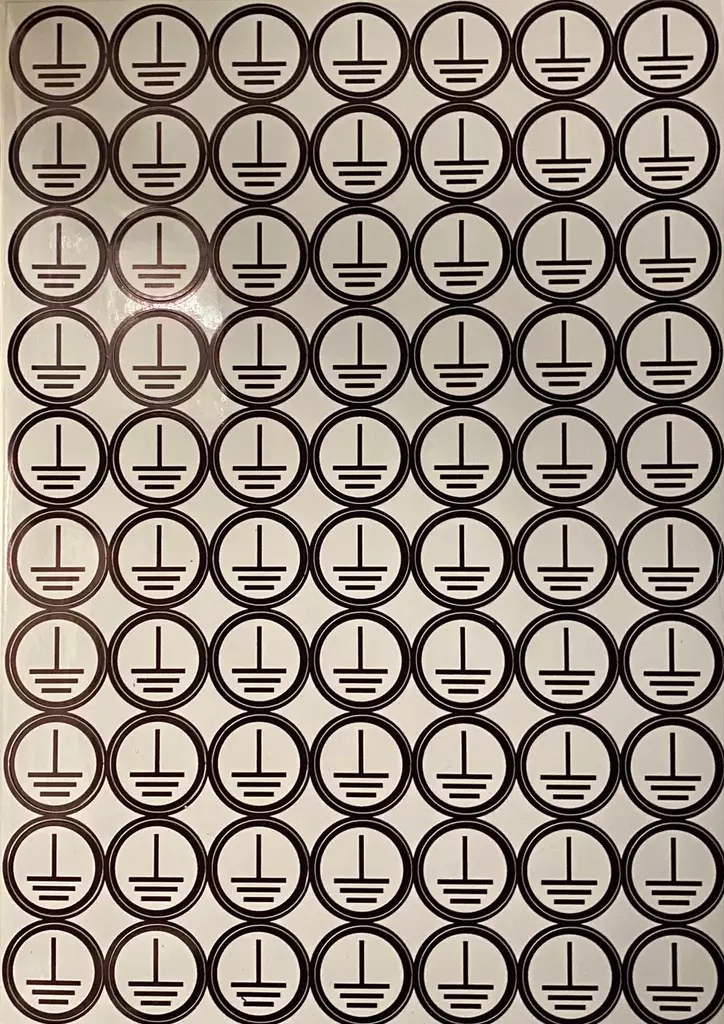 Tarra maadoitusmerkki Maa Iso 70 kpl/ arkki - A4 4-väri Muotoonleikatut tarrat  - TARMaa2 - 1