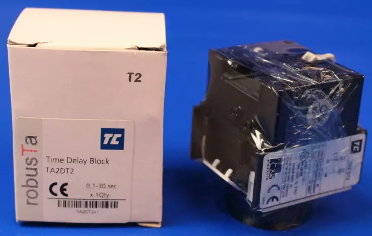 Vetohidastettu ajastin 0,1-30s - Kontaktorien apukoskettimet ja pneum.aja - TA2DT2 - 1