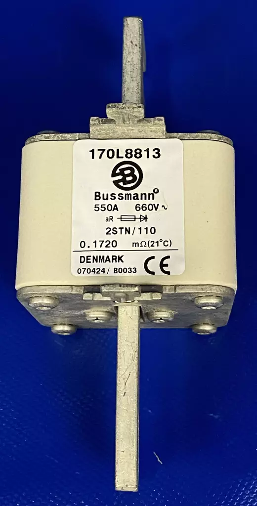 2ST/110 550A 660V Erik.nop.kahvavaroke - Erikoisnopeat NH kahvasulakkeet pulttiki - 170L8813 - 1