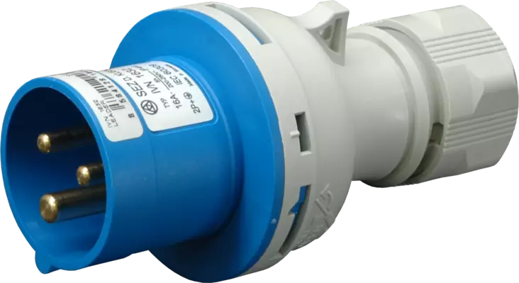 CEE17 16A 3-napainen IP54 230V Jatkopistotulppa ruuviliittimillä - Keskuskomponentit - IVN1632-2408543 - 1