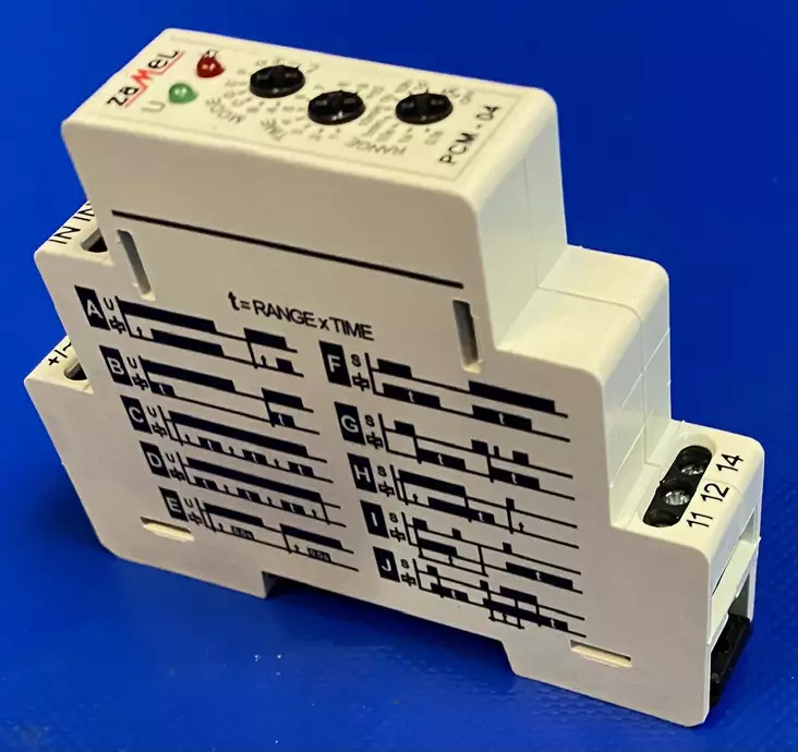 Monitoimiaikarele PCM-04/24V 10toimintoa 24Vac/dc 1NO/NC16A 4000VA 1 DIN-Moduuli - DIN-Moduulikojeet (releet, termostaatit. - 2717303 - 1