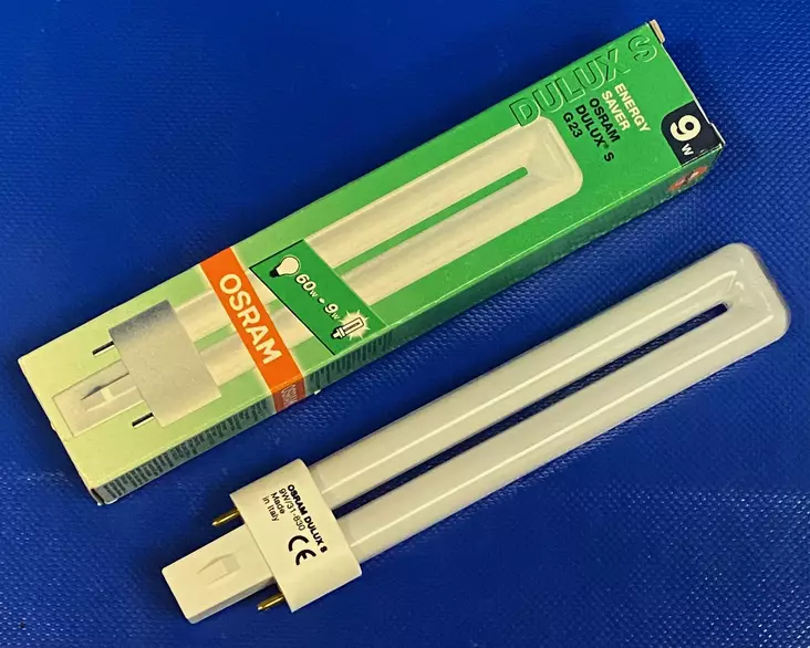 Pienoisloisteputki 9W Osram Dulux 600 lm Kylmä Valkoinen 2-nastaa - Pienoisloisteputket - PLC9WG23 - 1