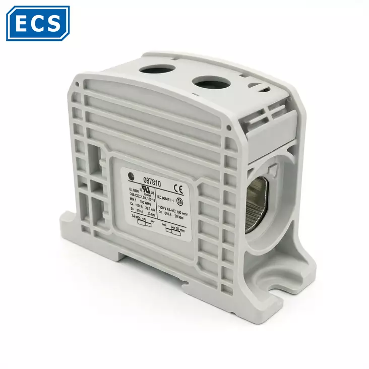 RKA-185 1-nap.harmaa Al/Cu-lliitin L~ Max. 365A - Al-/Cu-yleisliittimet - 1901641-08781003 - 1