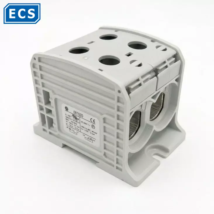 RKA-185 2-nap.harmaa Al/Cu-lliitin L~ Max. 365A - Al-/Cu-yleisliittimet - 1901647-08782003 - 1