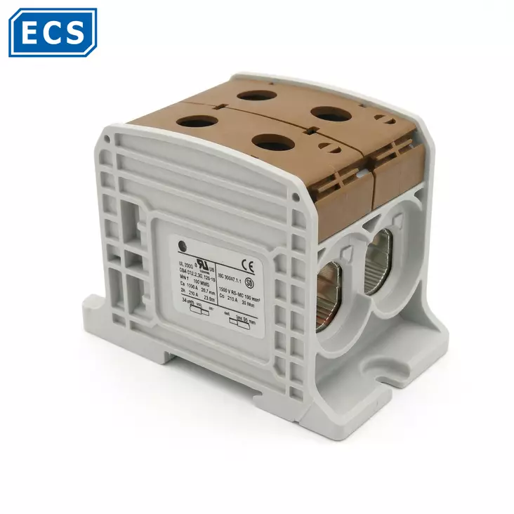RKA-300 2-nap.ruskea Al/Cu-lliitin L~ Max. 520A - Al-/Cu-yleisliittimet - 1901662-08792033 - 1
