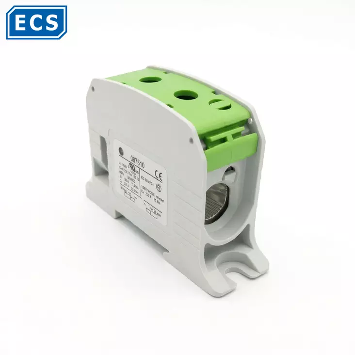 RKA-95 1-nap.Vihreä Al/Cu-lliitin PE Max. 245A - Al-/Cu-yleisliittimet - 1901631-08751023 - 1