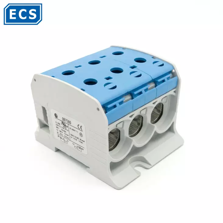 RKA-95 6-nap. sininen Al/Cu-lliitin L~ Max. 245A - Al-/Cu-yleisliittimet - 8756013 - 1
