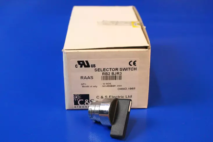 Väännin 3 kiint,asent (1-0-2) pitk,vivulla IP65 - 22mm kansiasenteiset vääntimet 2- ja 3- - RB2BJ3 - 1