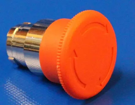 Sienipainike pun, 30mm,vapaut,kiert, jousipal IP65 - 22mm HÄTÄ-Seis-, ohjaus- ja 1-0 painikke - RB2BS44 - 1